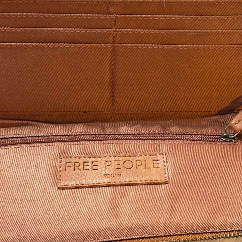 Free People Vegan Brown Wallet